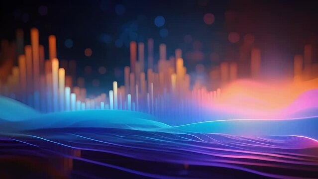 A symphony of sound waves, each representing a different model, combining to create a harmonious melody of predictive excellence, much like the collaboration of models in ensemble learning,
