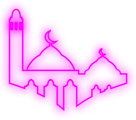 Islamic Neon Mosque