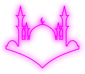 Islamic Neon Mosque