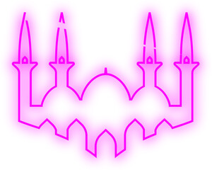 Islamic Neon Mosque