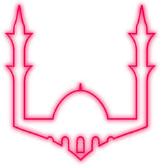 Islamic Neon Mosque