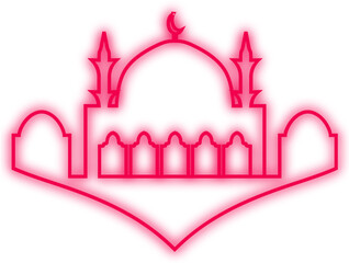 Islamic Neon Mosque
