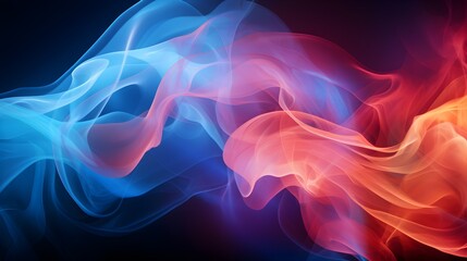 Iridescent wisps of smoke create a luxurious and opulent abstract background