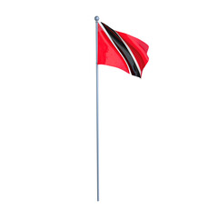 Trinidad and Tobago Flag - obrazy, fototapety, plakaty