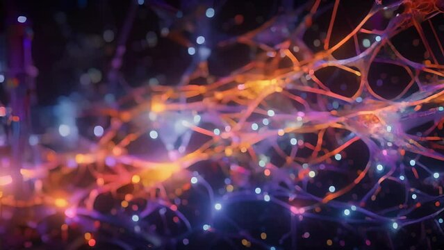 A tapestry of vibrant threads coming together to form a cohesive whole, symbolizing the integrated and collaborative nature of neural circuit design in AI models.