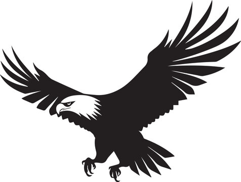 Eagle silhouette vector