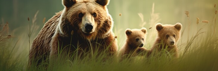 Obraz premium Bear family