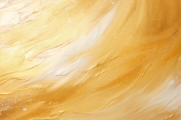 A close up of a yellow and white painting