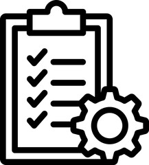 Project Management Line Icon