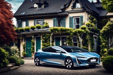 old house in front of a house