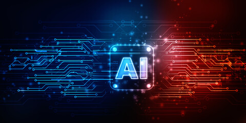 2d rendering Artificial Intelligence (AI) concept
