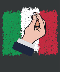 Italy Hand Gesture Italia Italian Flag Pride Funny T-Shirt design vector,love italy italia, cool vintage italy pride design, italian flag, perfect gift, proud italian americans, love italia, italy, 