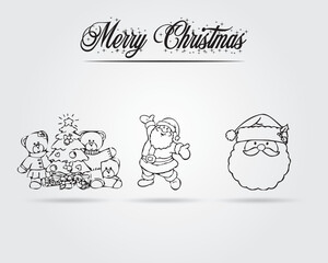 Christmas Creative Vector Icon - elements - shape - silhouette Design