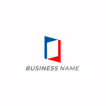 design logo creative negative space rectangle