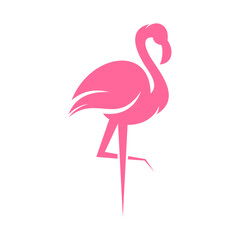 Flamingo Vector Logo Design Template