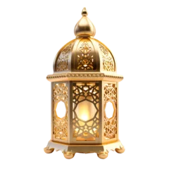 Foto op Plexiglas an old style traditional golden arabic ramadan eid decoration lantern © DailyLifeImages