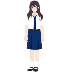 indonesia junior high school student cartoon