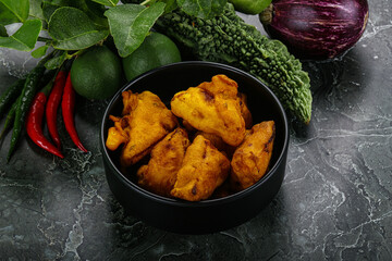 Indian cuisine - paneer pakora cheese