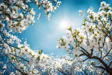 Deurstickers cherry blossom in spring © qaiser
