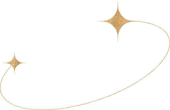 Gold Glitter Oval Frame
