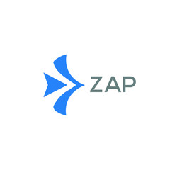 ZAP Letter logo design template vector. ZAP Business abstract connection vector logo. ZAP icon circle logotype.
