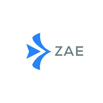 ZAE Letter logo design template vector. ZAE Business abstract connection vector logo. ZAE icon circle logotype.
