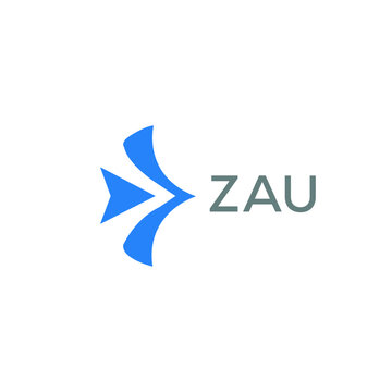ZAU Letter logo design template vector. ZAU Business abstract connection vector logo. ZAU icon circle logotype.
