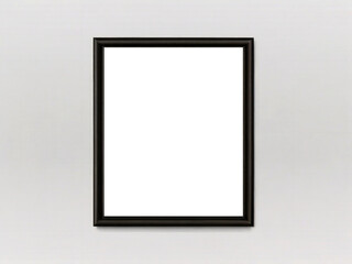 Realistic photo frame, picture frame isolated on white background. Created using generative AI tools