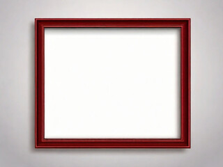 Realistic photo frame, picture frame isolated on white background. Created using generative AI tools