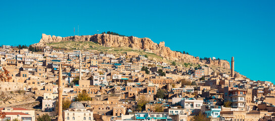 Panorama of Mardin city in Turkey