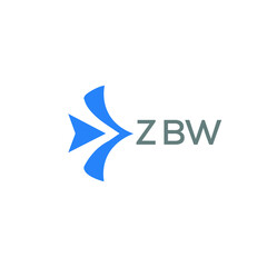 ZBW Letter logo design template vector. ZBW Business abstract connection vector logo. ZBW icon circle logotype.
