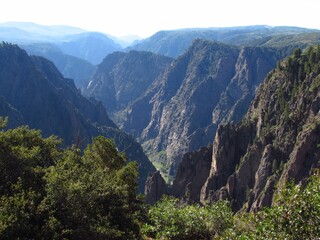 Naklejka premium Landscape in Black Canyon of the Gunnison National Park in Colorado