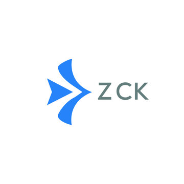 ZCK Letter logo design template vector. ZCK Business abstract connection vector logo. ZCK icon circle logotype.
