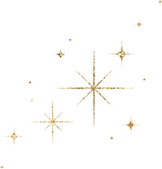 Gold Glitter Stars