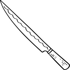 cartoon knife illustration.