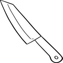 cartoon knife illustration.