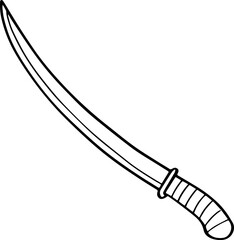 cartoon knife illustration.