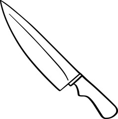 cartoon knife illustration.