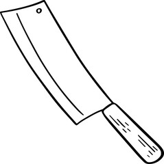 cartoon knife illustration.