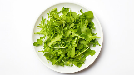 healthy fresh green salad plate lettuce. AI Generative