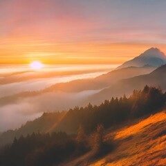 Golden Mountain Sunrise