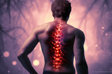 human body spine x ray - obrazy, fototapety, plakaty
