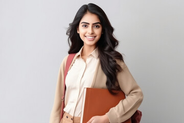 young indian female college student