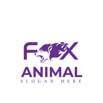 Animal logo design vector template