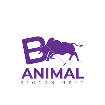 Animal logo design vector template