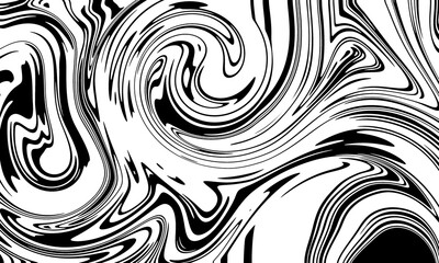 fluid black and white abstract background