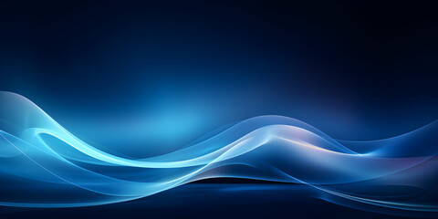 blue curve abstract background, Blue wave abstract background.  