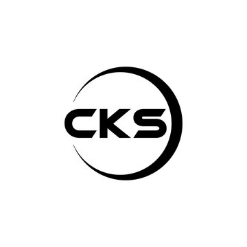 CKS letter logo design with white background in illustrator, cube logo, vector logo, modern alphabet font overlap style. calligraphy designs for logo, Poster, Invitation, etc.