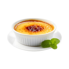 Creme Brulee in a white plate