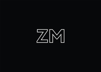 Creative Letters ZM Logo Design And Vector Templates